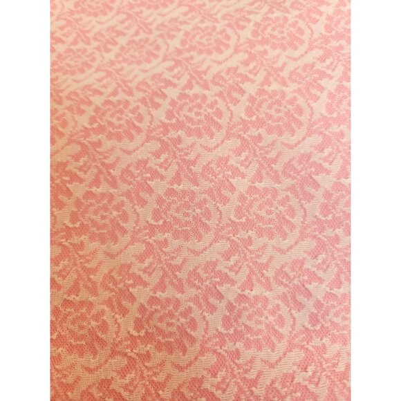 Vintage Pink Floral Pattern Polyester Fabric 2.5 Yards x 60 Inches Sewing Materi - Picture 1 of 6